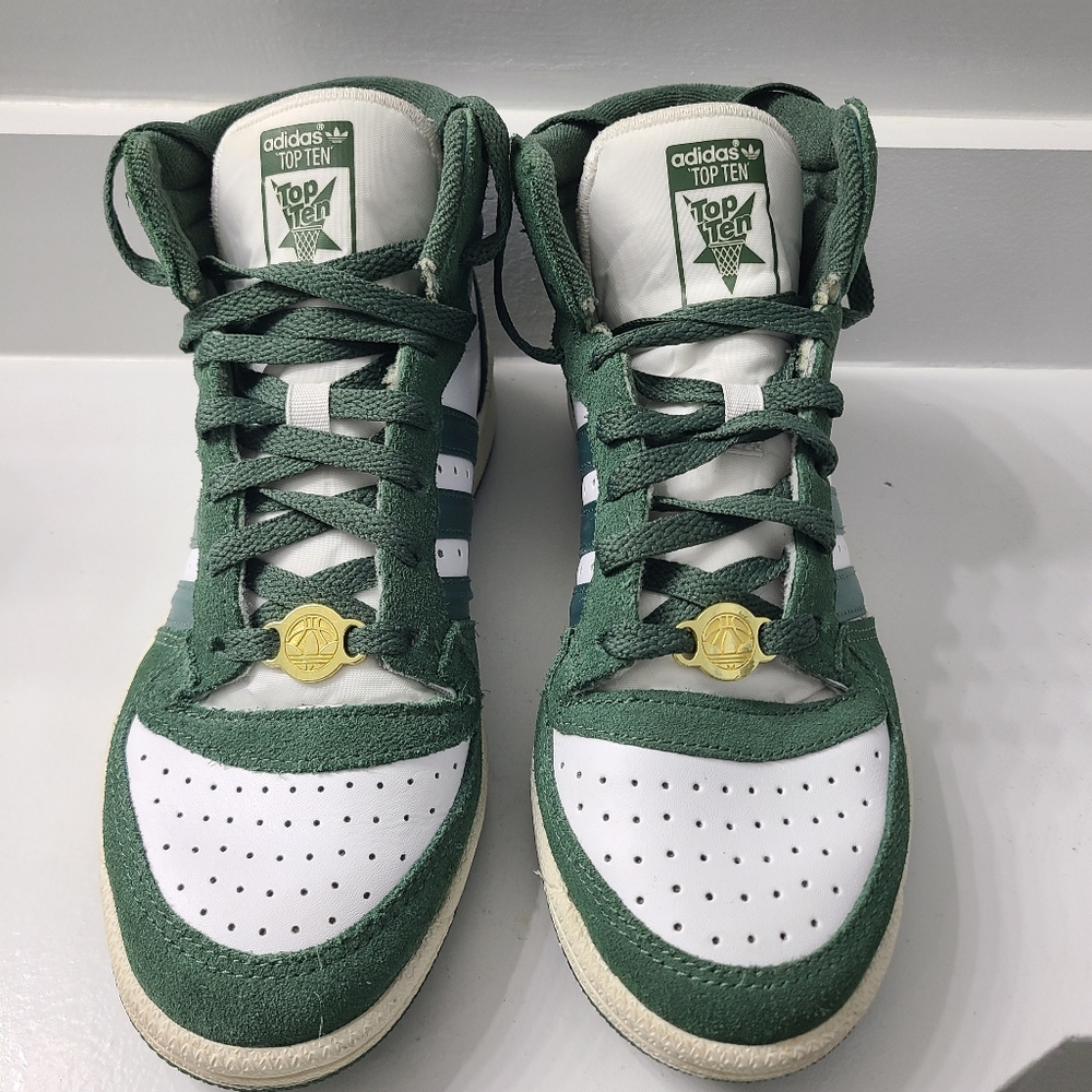 Adidas Top Ten RB Green/White Oxide Womens Athletic Shoes Size 6
